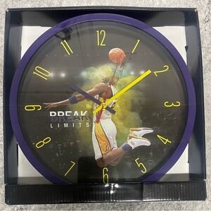 Kobe Bryant LA Lakers 12” Break Limits Dunking Quartz Wall Clock